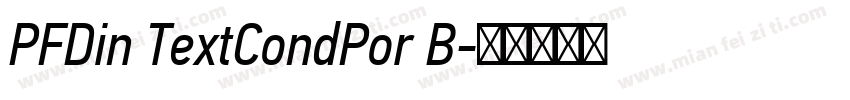 PFDin TextCondPor B字体转换